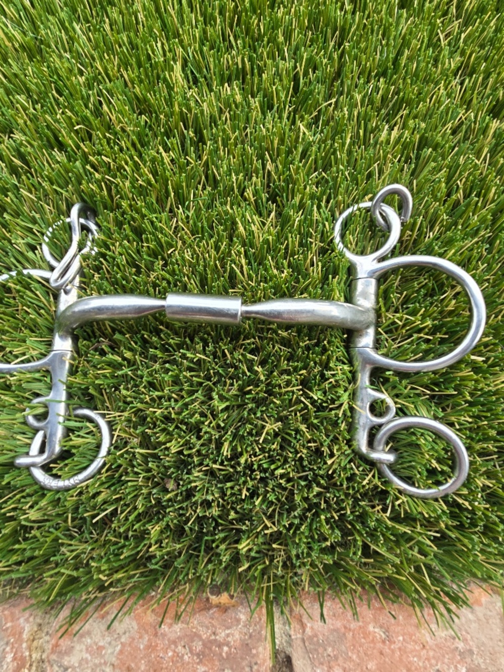 Toklot English roller snaffle  w shanks